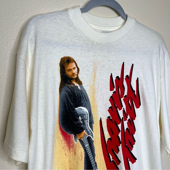 Vintage Travis Tritt 90s Single Stitch Ten Feet Tall Tour Concert T Shirt Large - Picture 2 of 15
